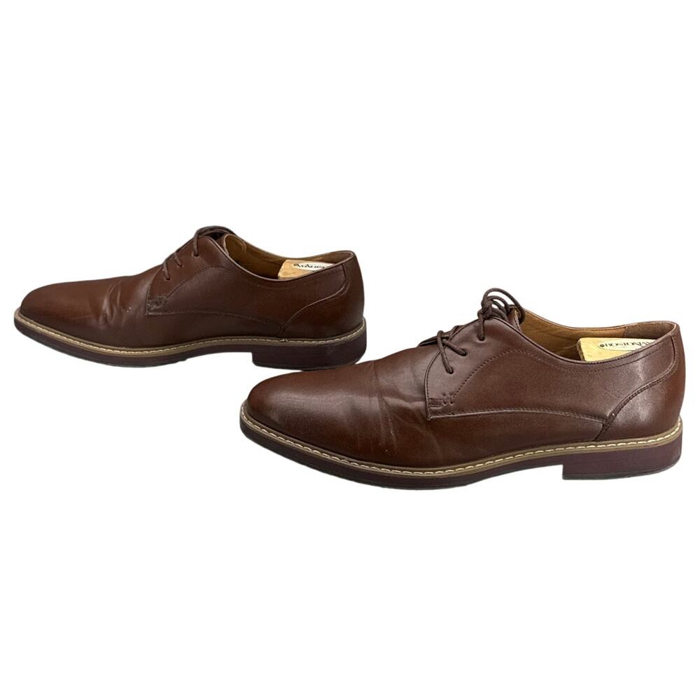 Nunn Bush Brown Faux Leather Classic Lace Up Oxford Dress Shoes Men 11.5 - Picture 5 of 10
